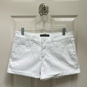 Abercrombie & Fitch Women's White Shorts